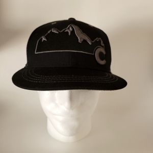 Black Colorado trucker hat cap snap back
